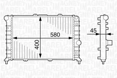 350213897000 MAGNETI MARELLI Радиатор охлаждения двигателя