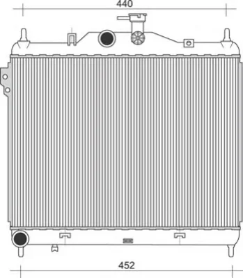 350213935000 MAGNETI MARELLI Радиатор охлаждения двигателя