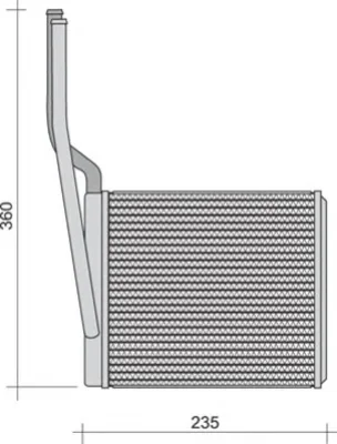 350218257000 MAGNETI MARELLI Радиатор отопителя салона