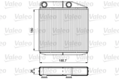 811502 VALEO Теплообменник, отопление салона