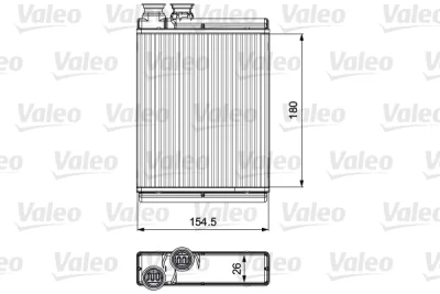 811517 VALEO Теплообменник, отопление салона