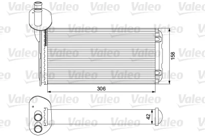 811519 VALEO Теплообменник, отопление салона