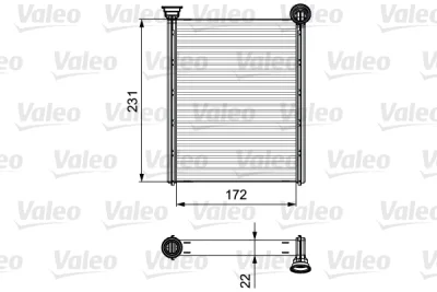 Теплообменник, отопление салона VALEO 811534