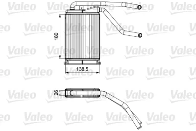 811546 VALEO Теплообменник, отопление салона