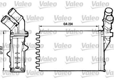 812006 VALEO Теплообменник, отопление салона