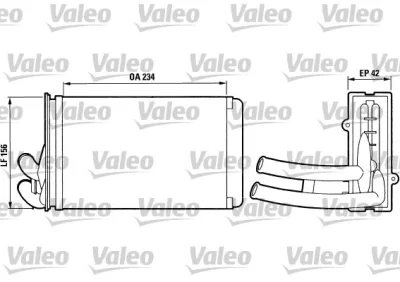 812012 VALEO Теплообменник, отопление салона