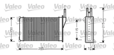 812129 VALEO Теплообменник, отопление салона