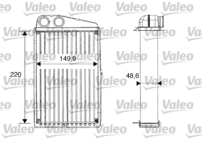 Теплообменник, отопление салона VALEO 812247