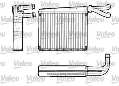 812251 VALEO Теплообменник, отопление салона