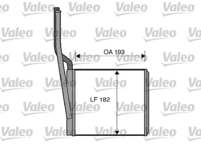 812273 VALEO Теплообменник, отопление салона