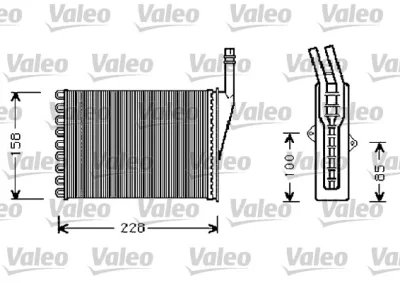 812288 VALEO Теплообменник, отопление салона