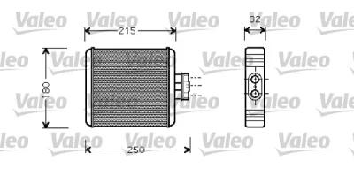 812323 VALEO Теплообменник, отопление салона