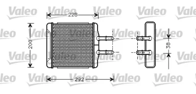 812335 VALEO Теплообменник, отопление салона