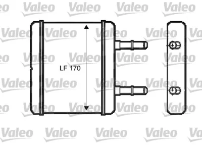 812396 VALEO Теплообменник, отопление салона