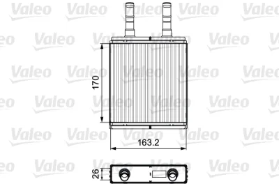 Теплообменник, отопление салона VALEO 812409