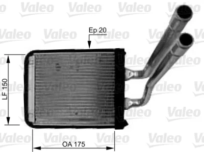 Теплообменник, отопление салона VALEO 812436