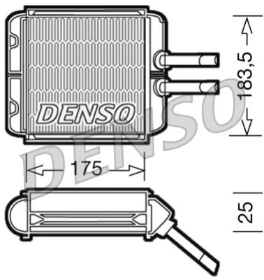 DRR08001 DENSO Теплообменник, отопление салона