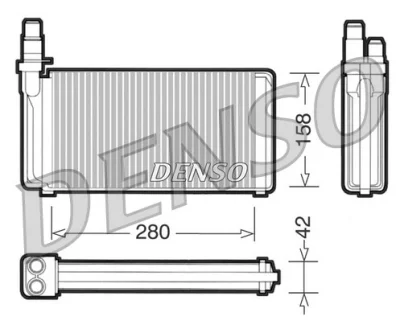 DRR09020 DENSO Теплообменник, отопление салона