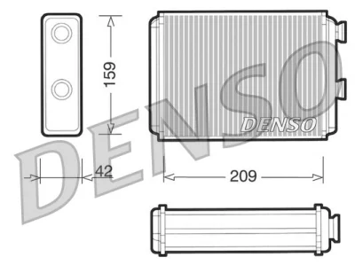 DRR09071 DENSO Теплообменник, отопление салона