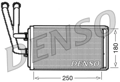 DRR09100 DENSO Теплообменник, отопление салона