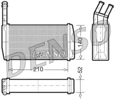 DRR10011 DENSO Теплообменник, отопление салона