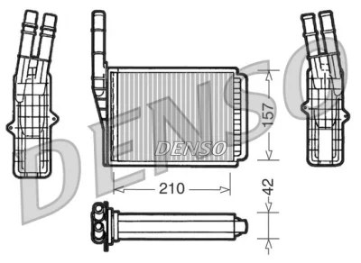 DRR23013 DENSO Теплообменник, отопление салона