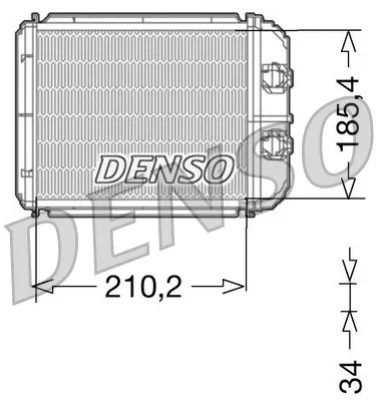 DRR23014 DENSO Теплообменник, отопление салона
