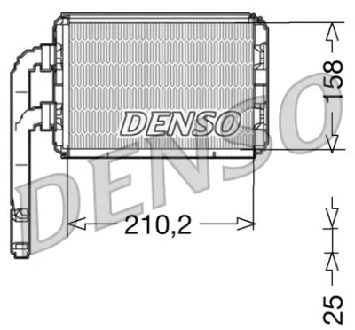 DRR23016 DENSO Теплообменник, отопление салона