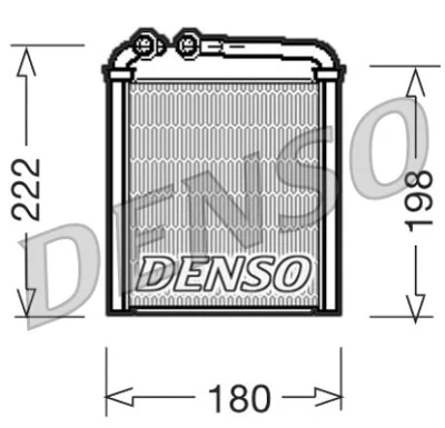 DRR32005 DENSO Теплообменник, отопление салона
