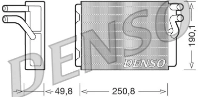 DRR33010 DENSO Теплообменник, отопление салона