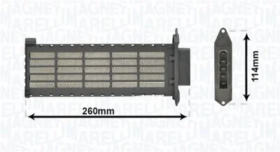 350218446000 MAGNETI MARELLI Теплообменник, отопление салона