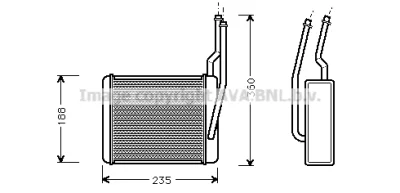 FD6356 AVA Теплообменник, отопление салона