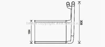 Теплообменник, отопление салона AVA FD6645
