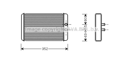 FTA6265 AVA Теплообменник, отопление салона