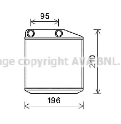 FTA6313 AVA Теплообменник, отопление салона