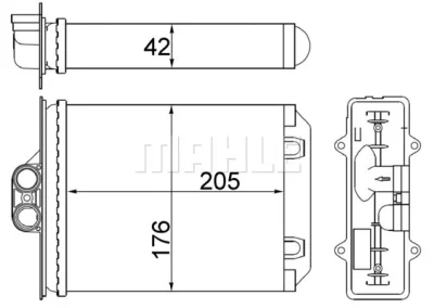 AH 216 000S KNECHT/MAHLE Теплообменник, отопление салона