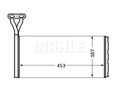 Теплообменник, отопление салона KNECHT/MAHLE AH 46 000S