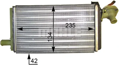 AH 89 000P KNECHT/MAHLE Теплообменник, отопление салона