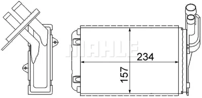 AH 99 000S KNECHT/MAHLE Теплообменник, отопление салона