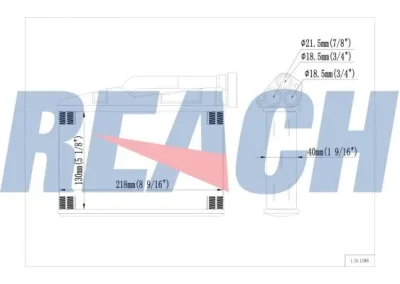 1.18.11905 REACH Теплообменник, отопление салона