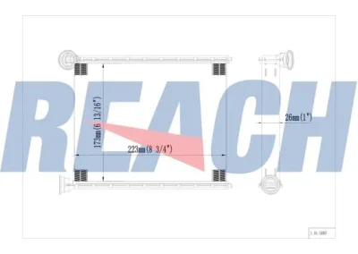 1.18.15007 REACH Теплообменник, отопление салона