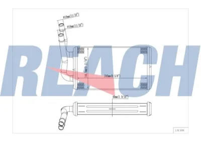 1.18.15181 REACH Теплообменник, отопление салона