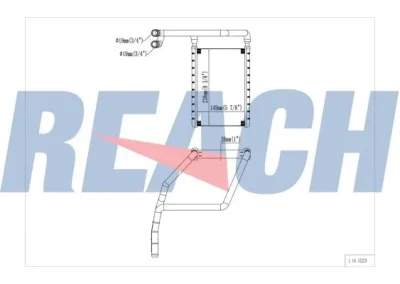 1.18.15223 REACH Теплообменник, отопление салона