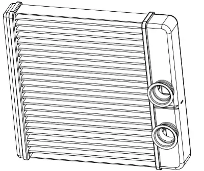 Теплообменник, отопление салона LUZAR LRH 0194