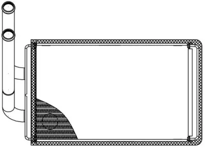 Теплообменник, отопление салона LUZAR LRH 0543