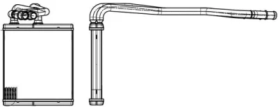 LRh 1013 LUZAR Теплообменник, отопление салона