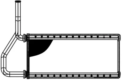 Теплообменник, отопление салона LUZAR LRH 2303