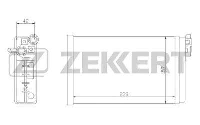 MK-5011 ZEKKERT Теплообменник, отопление салона