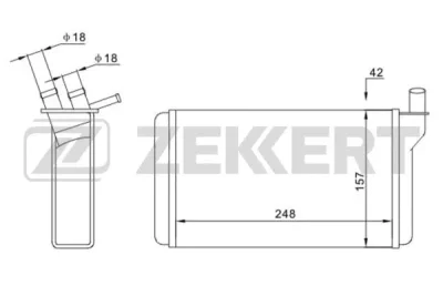 MK-5125 ZEKKERT Теплообменник, отопление салона