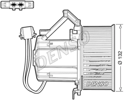 DEA02009 DENSO Вентилятор салона